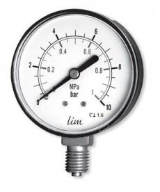 Стандартные манометры с трубкой Бурдона MB-P-Cu, MB-SW-Cu