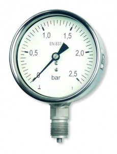 Промышленные манометры из нержавеющей стали с трубкой Бурдона MB-SN-SN-0, MB-SN-SN-G