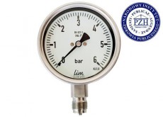 Манометры нержавеющие с трубкой Бурдона RChg